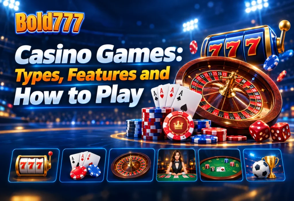 BOLD777 Casino Games Types, Features and How to Play