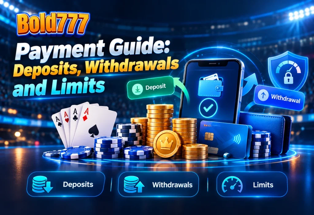 BOLD777 Payment Guide Deposits, Withdrawals and Limits