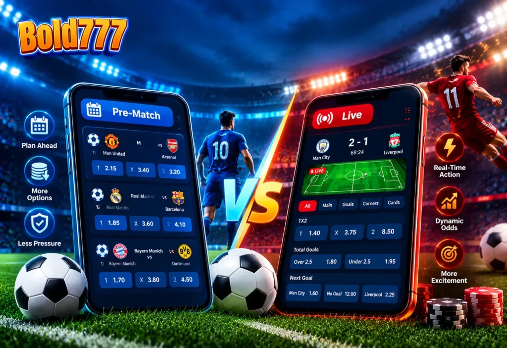 Pre-Match and Live Football Betting on BOLD777